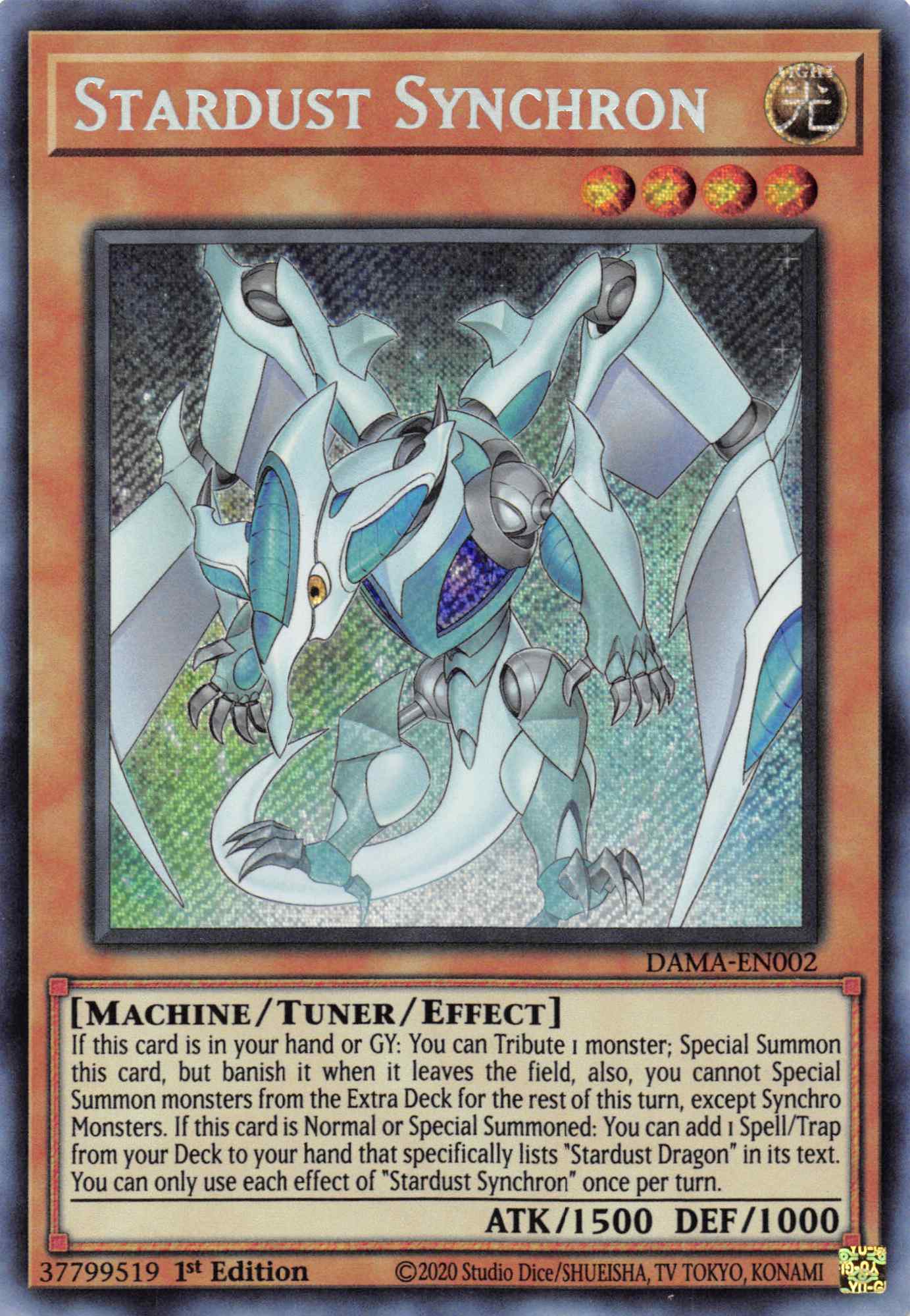 Stardust Synchron [DAMA-EN002] Secret Rare | Gam3 Escape