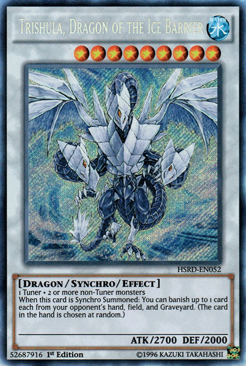 Trishula, Dragon of the Ice Barrier [HSRD-EN052] Secret Rare | Gam3 Escape