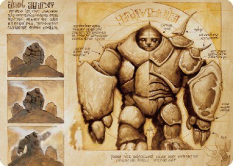 Precursor Golem Art Card [The Brothers' War Art Series] | Gam3 Escape