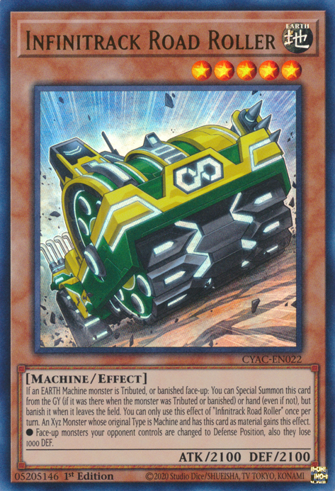 Infinitrack Road Roller [CYAC-EN022] Ultra Rare | Gam3 Escape