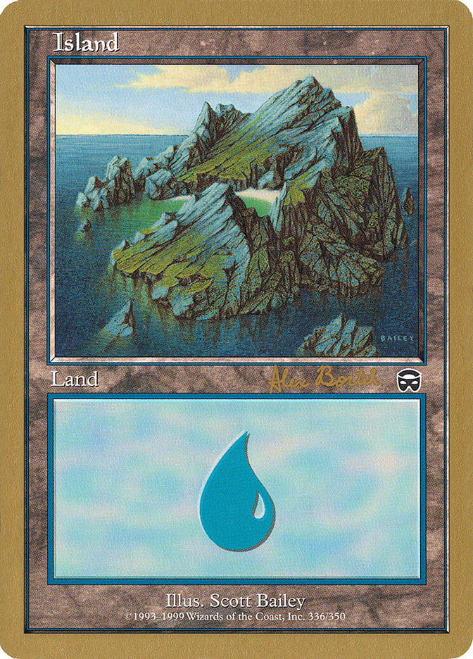Island (ab336) (Alex Borteh) [World Championship Decks 2001] | Gam3 Escape