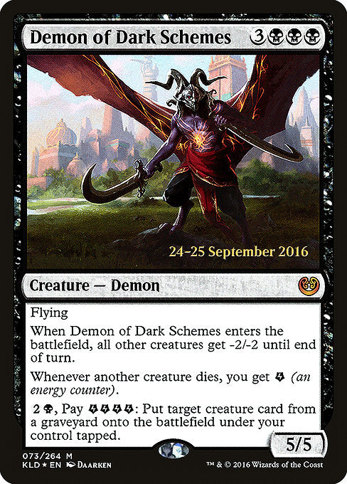 Demon of Dark Schemes [Kaladesh Promos] | Gam3 Escape