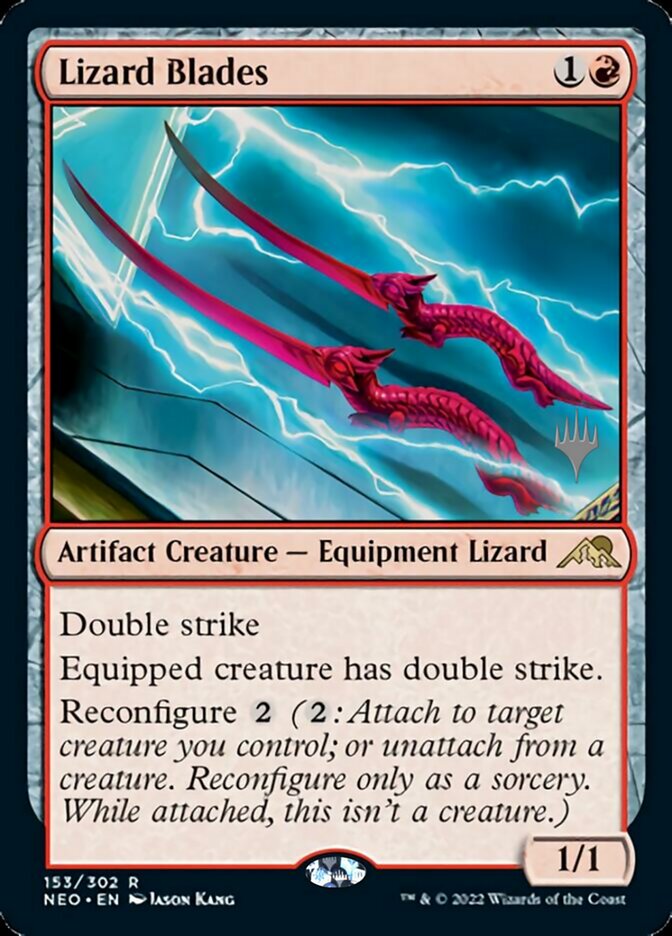 Lizard Blades (Promo Pack) [Kamigawa: Neon Dynasty Promos] | Gam3 Escape