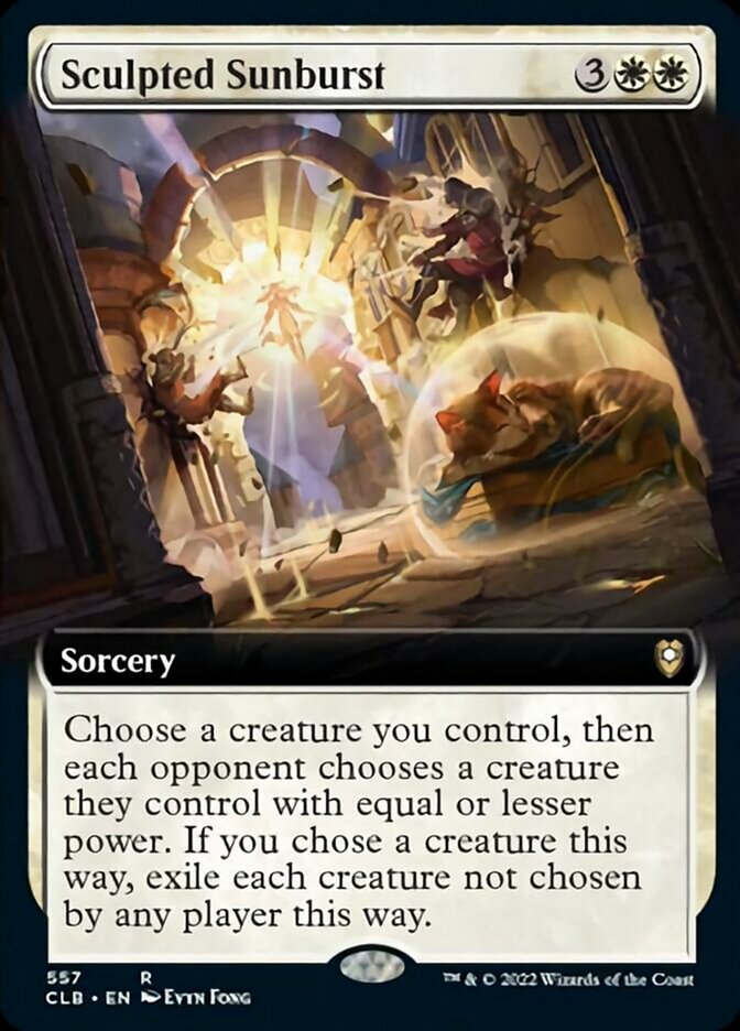 Sculpted Sunburst (Extended Art) [Commander Legends: Battle for Baldur's Gate] | Gam3 Escape