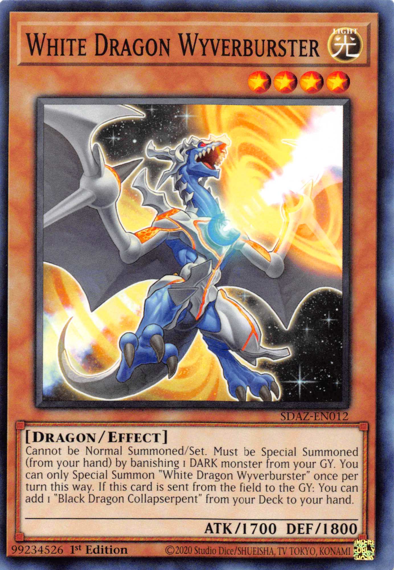 White Dragon Wyverburster [SDAZ-EN012] Common | Gam3 Escape