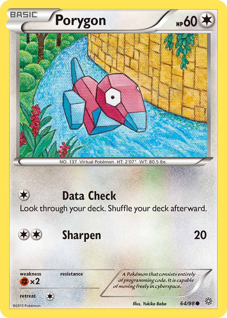 Porygon (64/98) [XY: Ancient Origins] | Gam3 Escape