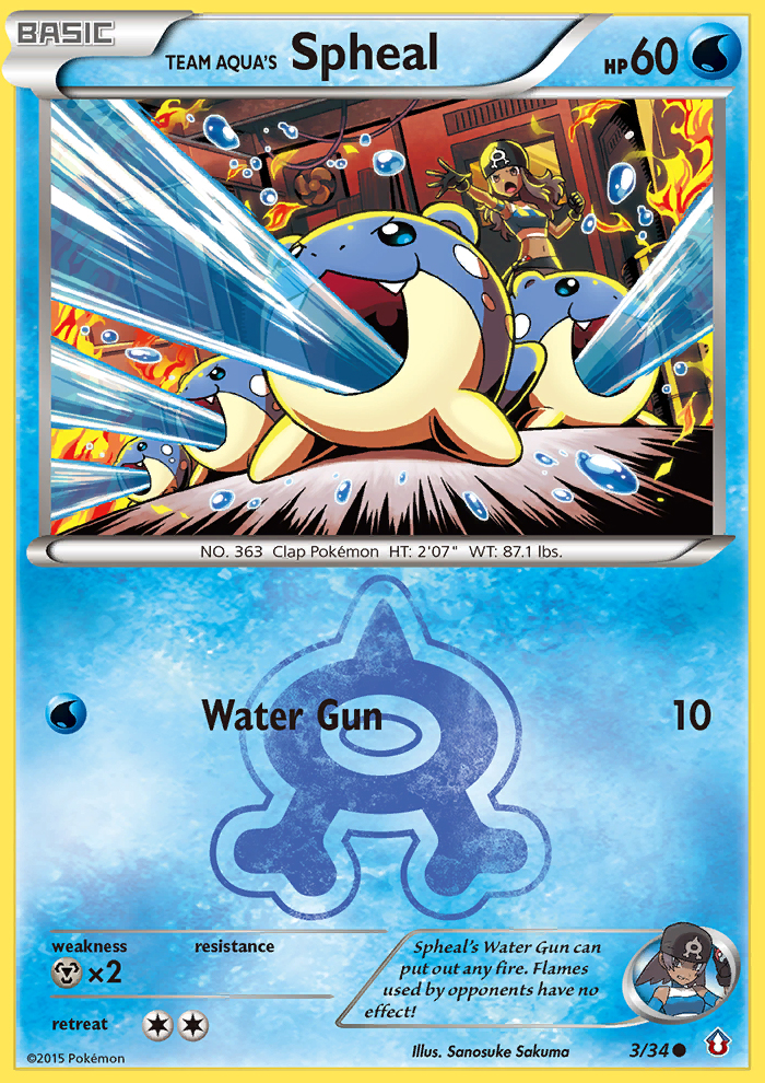 Team Aqua's Spheal (3/34) [XY: Double Crisis] | Gam3 Escape