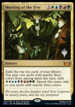 Meeting of the Five (Promo Pack) [Streets of New Capenna Promos] | Gam3 Escape