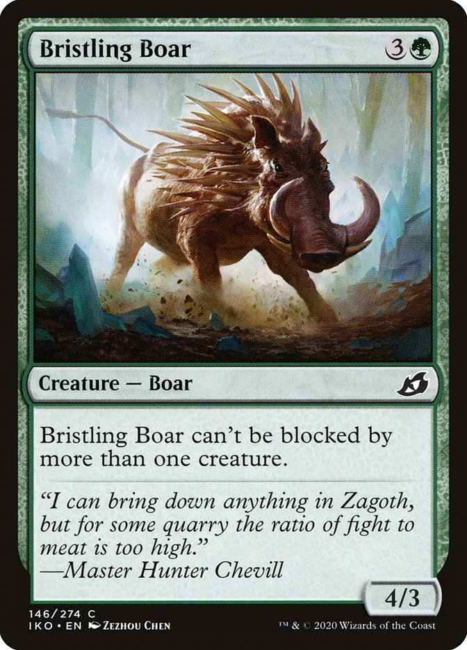 Bristling Boar [Ikoria: Lair of Behemoths] | Gam3 Escape