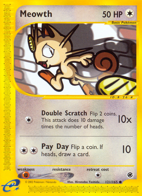 Meowth (121/165) [Expedition: Base Set] | Gam3 Escape