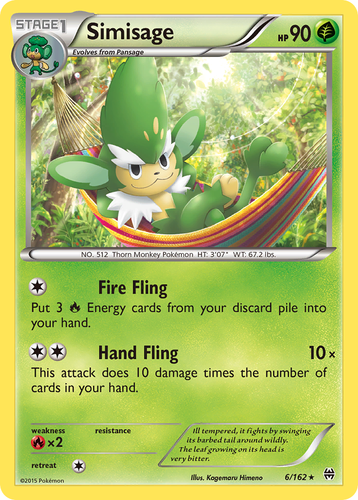 Simisage (6/162) [XY: BREAKthrough] | Gam3 Escape