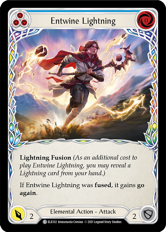 Entwine Lightning (Blue) [ELE102] (Tales of Aria)  1st Edition Rainbow Foil | Gam3 Escape