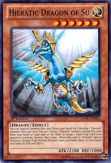 Hieratic Dragon of Su [GAOV-EN023] Common | Gam3 Escape