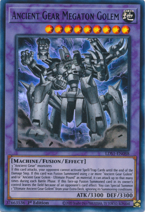 Ancient Gear Megaton Golem (Blue) [LDS1-EN088] Ultra Rare | Gam3 Escape