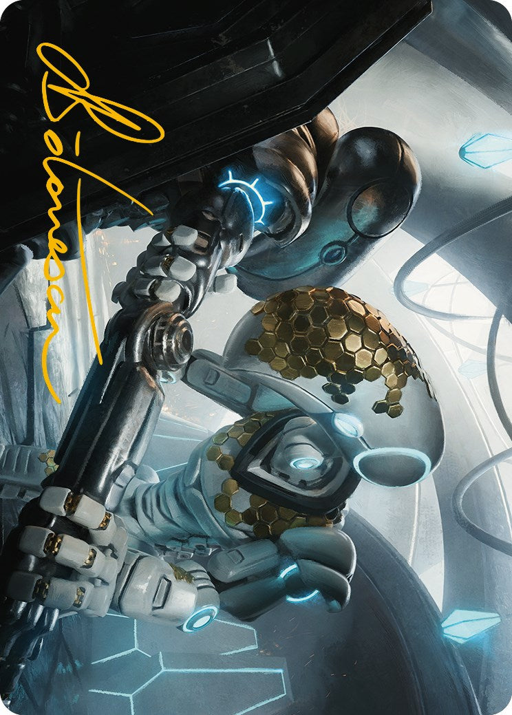 Myr Kinsmith Art Card (Gold-Stamped Signature) [Phyrexia: All Will Be One Art Series] | Gam3 Escape
