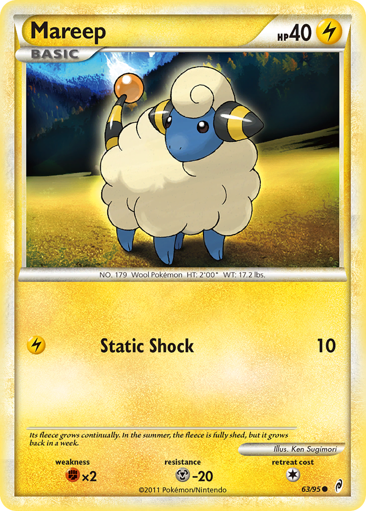 Mareep (63/95) [HeartGold & SoulSilver: Call of Legends] | Gam3 Escape