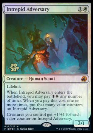 Intrepid Adversary [Innistrad: Midnight Hunt Prerelease Promos] | Gam3 Escape