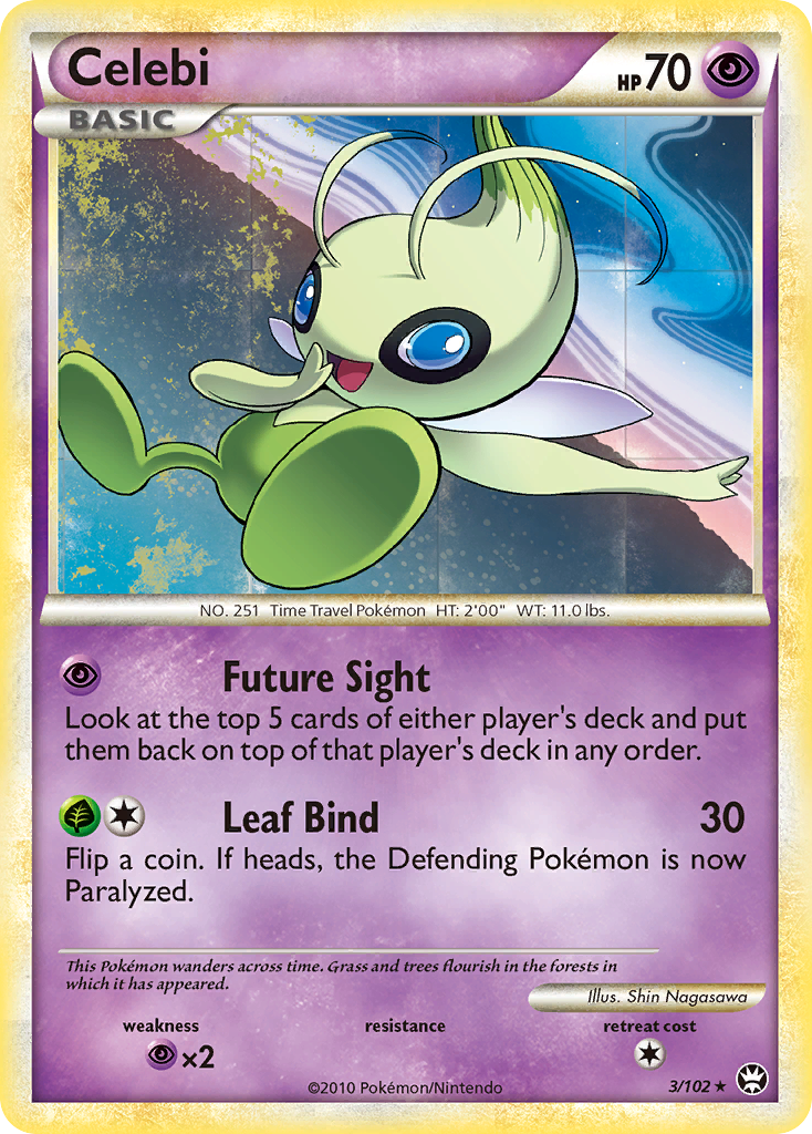 Celebi (3/102) [HeartGold & SoulSilver: Triumphant] | Gam3 Escape