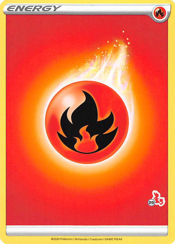 Fire Energy (Cinderace Stamp #29) [Battle Academy 2022] | Gam3 Escape