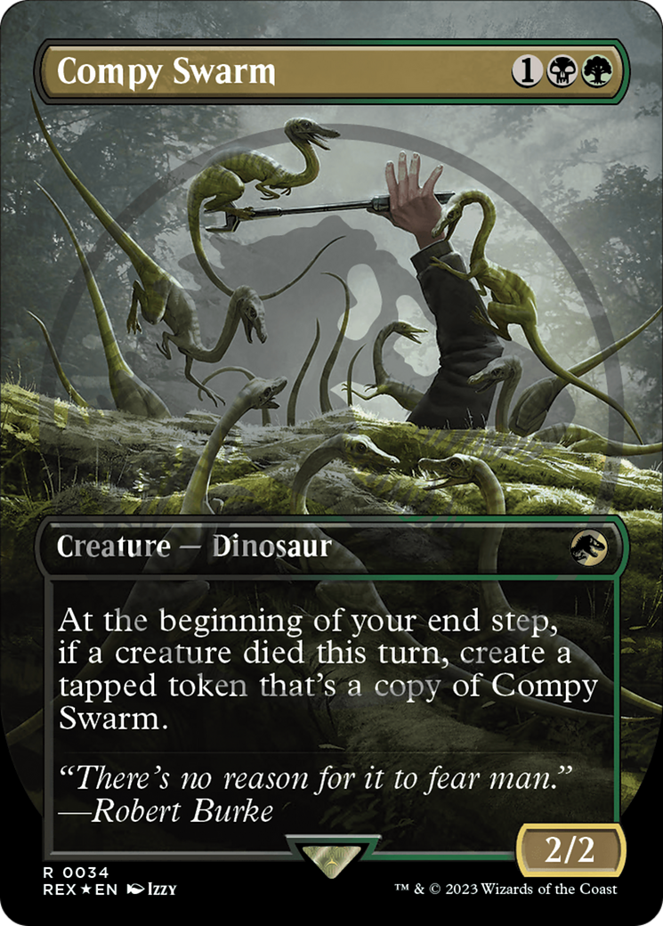 Compy Swarm Emblem (Borderless) [Jurassic World Collection Tokens] | Gam3 Escape