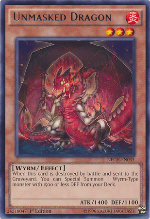 Unmasked Dragon [NECH-EN035] Rare | Gam3 Escape