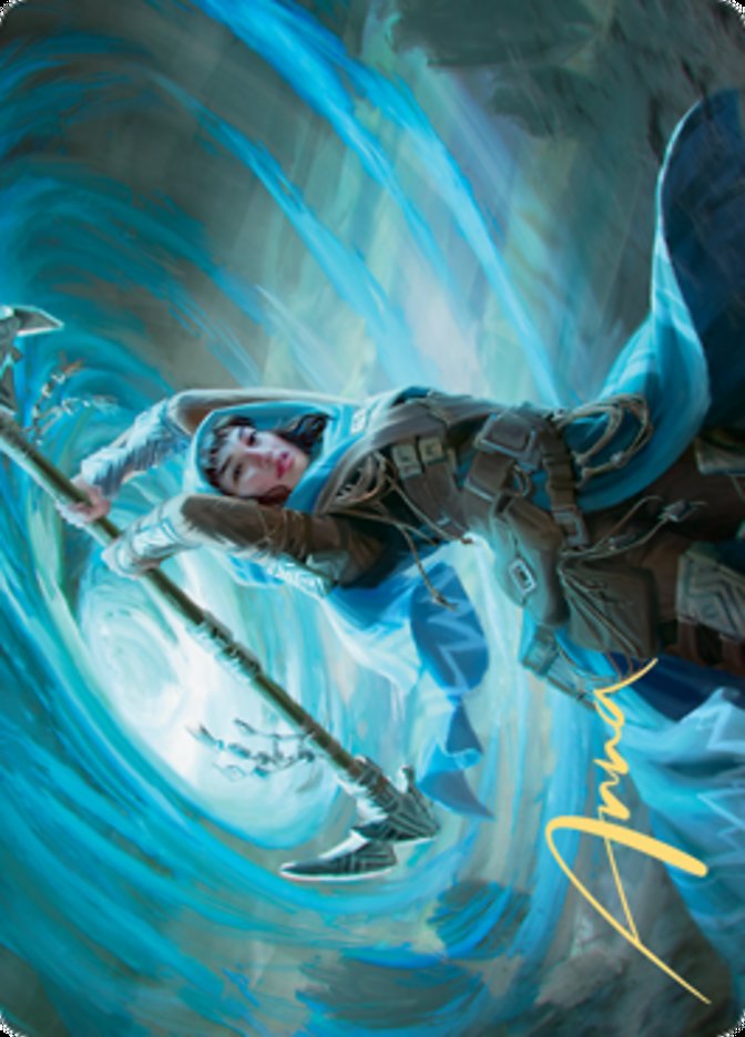 Sea Gate Stormcaller Art Card (Gold-Stamped Signature) [Zendikar Rising Art Series] | Gam3 Escape