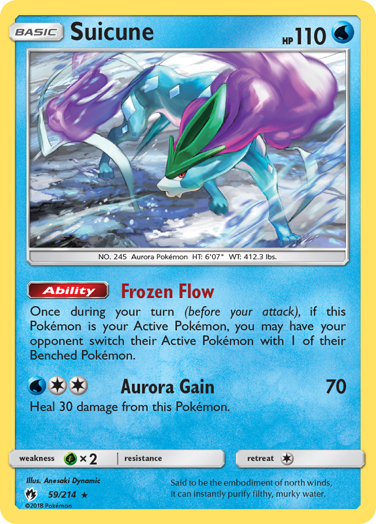 Suicune (59/214) [Sun & Moon: Lost Thunder] | Gam3 Escape