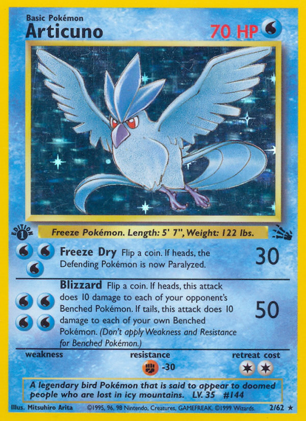 Articuno (2/62) [Fossil 1st Edition] | Gam3 Escape