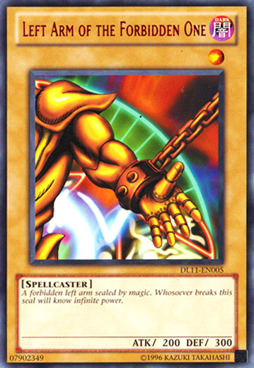 Left Arm of the Forbidden One (Red) [DL11-EN005] Rare | Gam3 Escape