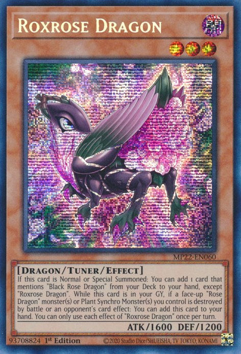 Roxrose Dragon [MP22-EN060] Prismatic Secret Rare | Gam3 Escape