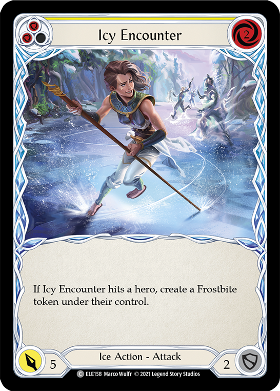 Icy Encounter (Yellow) [ELE158] (Tales of Aria)  1st Edition Normal | Gam3 Escape