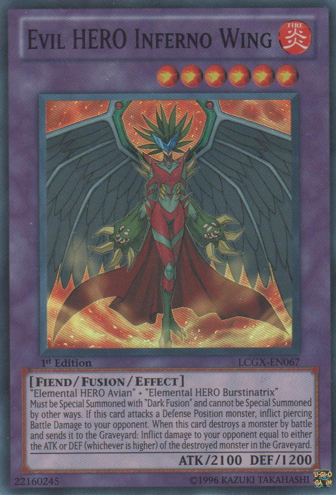 Evil HERO Inferno Wing [LCGX-EN067] Super Rare | Gam3 Escape