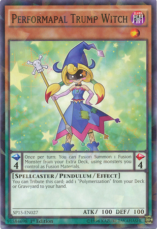 Performapal Trump Witch [SP15-EN027] Shatterfoil Rare | Gam3 Escape