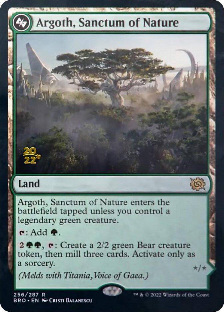 Argoth, Sanctum of Nature [The Brothers' War: Prerelease Promos] | Gam3 Escape