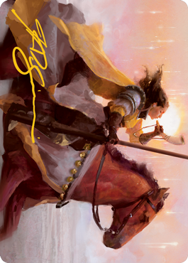 Sunrise Cavalier Art Card (Gold-Stamped Signature) [Innistrad: Midnight Hunt Art Series] | Gam3 Escape