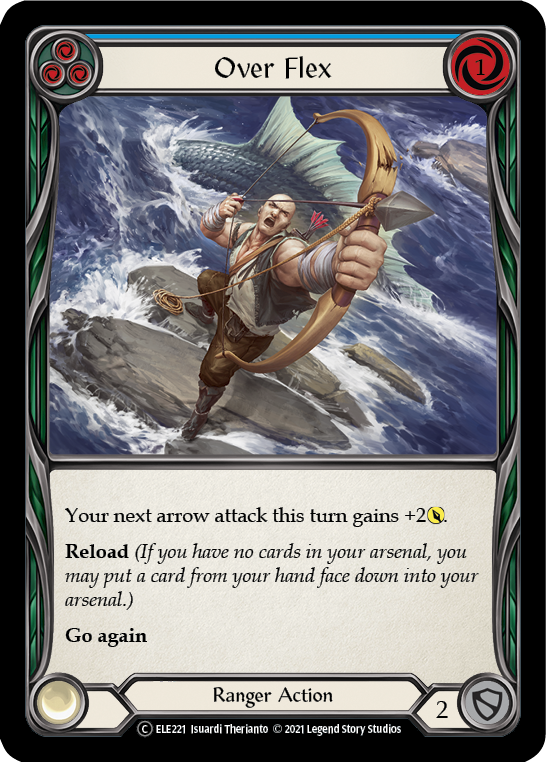 Over Flex (Blue) [U-ELE221] Unlimited Rainbow Foil | Gam3 Escape