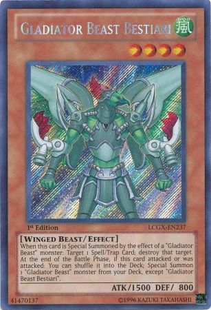 Gladiator Beast Bestiari [LCGX-EN237] Secret Rare | Gam3 Escape