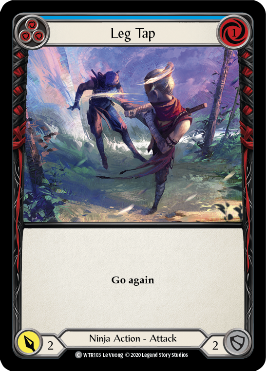 Leg Tap (Blue) [U-WTR103] (Welcome to Rathe Unlimited)  Unlimited Rainbow Foil | Gam3 Escape