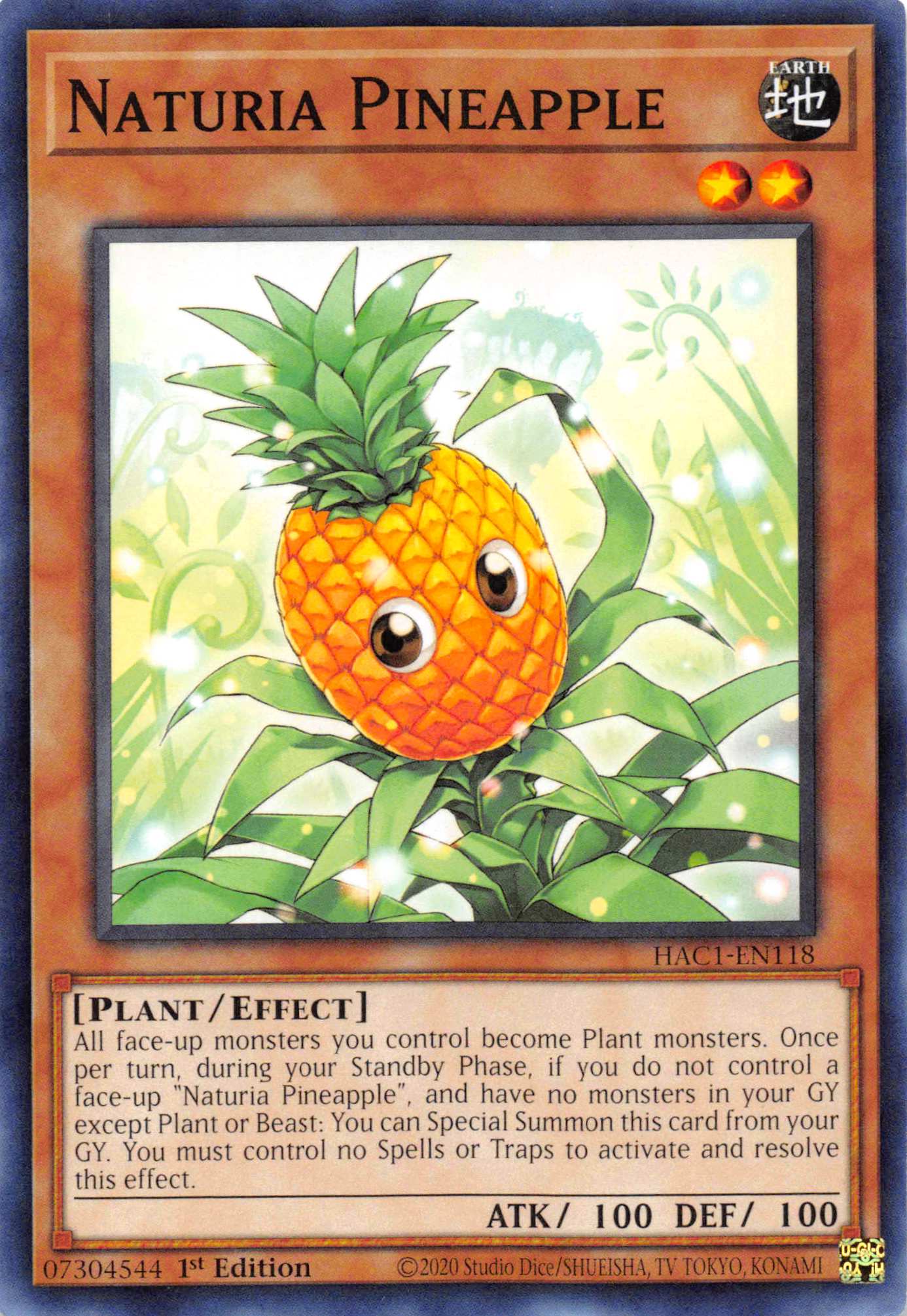 Naturia Pineapple (Duel Terminal) [HAC1-EN118] Parallel Rare | Gam3 Escape