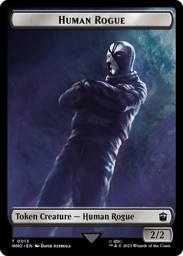 Human Rogue // Clue (0022) Double-Sided Token [Doctor Who Tokens] | Gam3 Escape