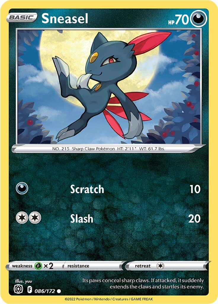 Sneasel (086/172) [Sword & Shield: Brilliant Stars] | Gam3 Escape