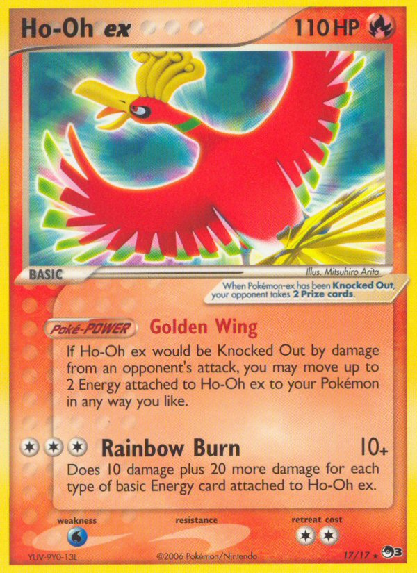 Ho-Oh ex (17/17) (Holo) [POP Series 3] | Gam3 Escape