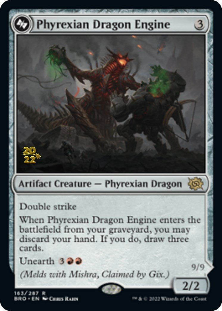 Phyrexian Dragon Engine [The Brothers' War: Prerelease Promos] | Gam3 Escape