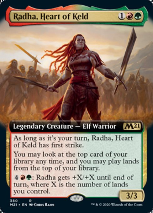 Radha, Heart of Keld (Extended Art) [Core Set 2021] | Gam3 Escape