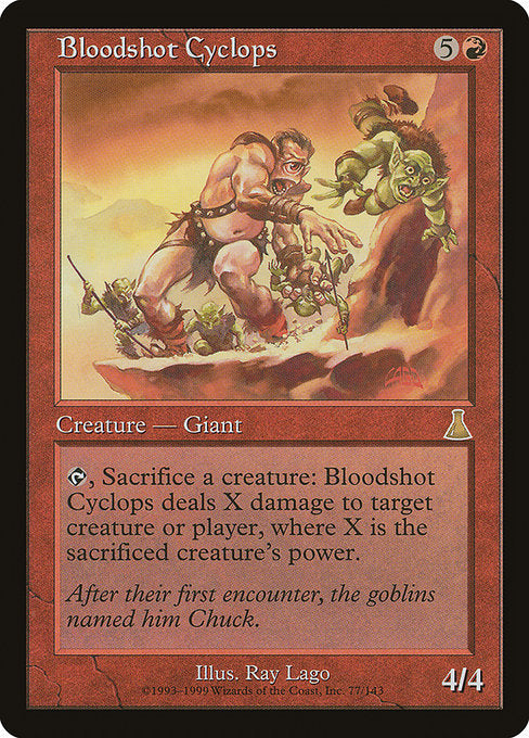 Bloodshot Cyclops [Urza's Destiny] | Gam3 Escape