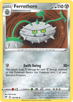 Ferrothorn (124/185) [Sword & Shield: Vivid Voltage] | Gam3 Escape