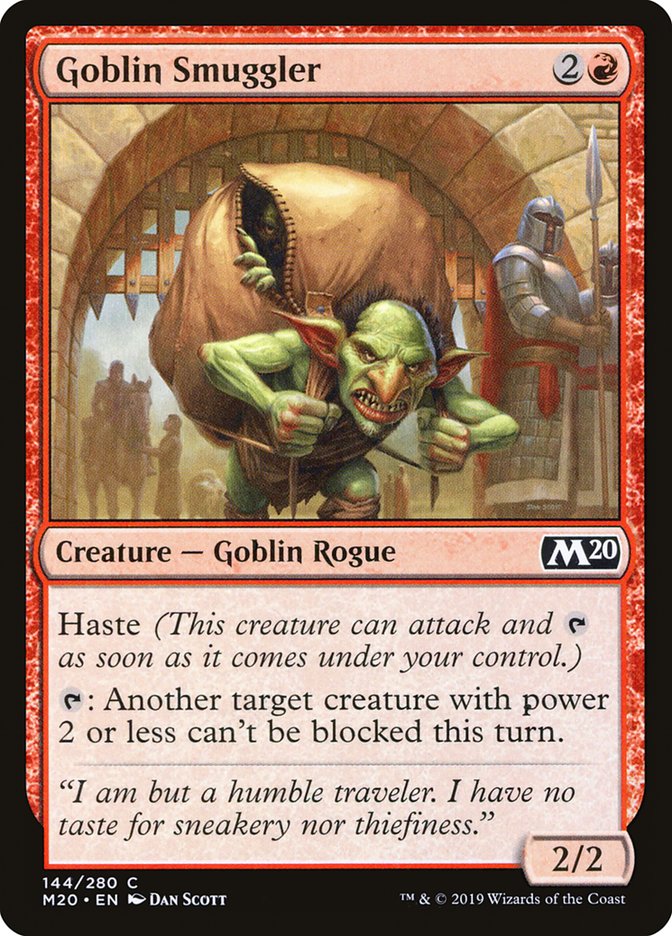 Goblin Smuggler [Core Set 2020] | Gam3 Escape