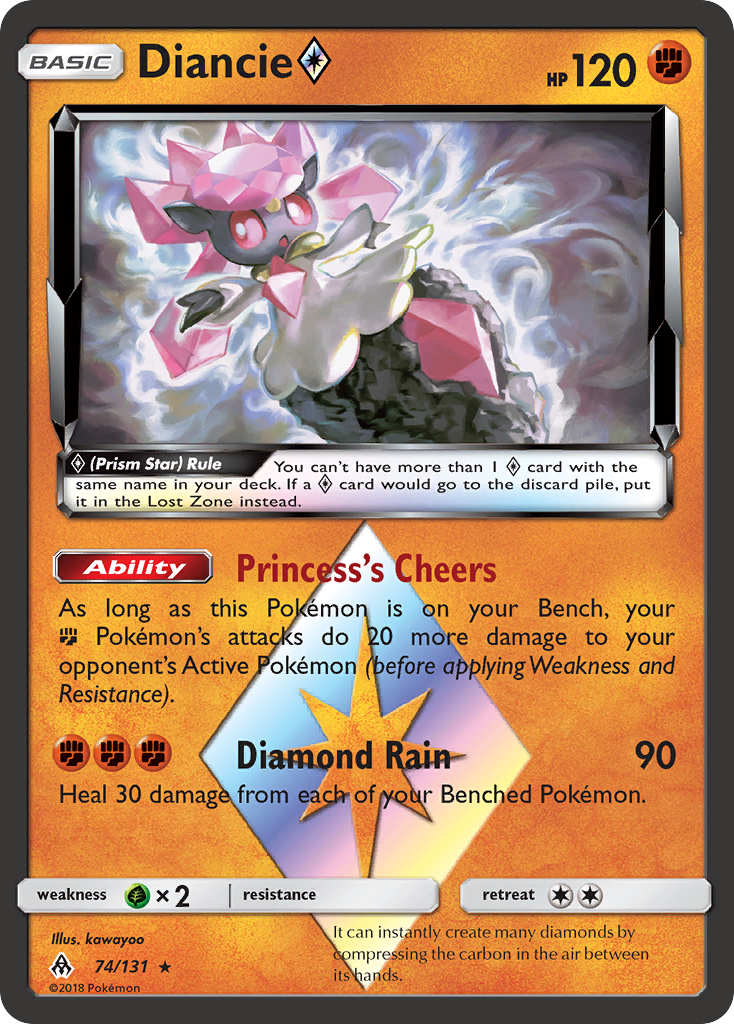 Diancie (74/131) (Prism Star) [Sun & Moon: Forbidden Light] | Gam3 Escape