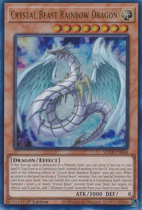 Crystal Beast Rainbow Dragon [SDCB-EN044] Ultra Rare | Gam3 Escape