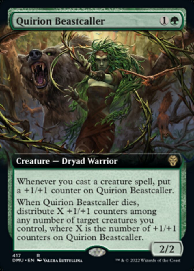 Quirion Beastcaller (Extended Art) [Dominaria United] | Gam3 Escape